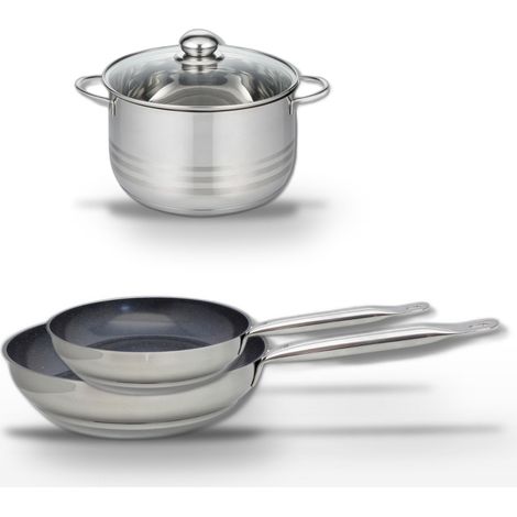 Lot de 2 Poêles 24/28 cm Elo Profi Therm Platinum et Faitout 24 cm (1/5)