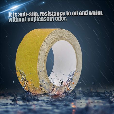 Adesivi per vasca da bagno, nastro adesivo in PVC colorato resistente e durevole, nastro adesivo per pareti per la decorazione di tappeti fotografici (giallo).
