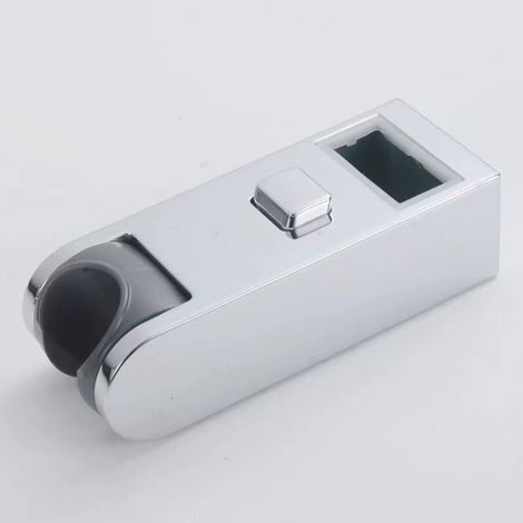 Supporto per soffione doccia per asta scorrevole, supporto per soffione regolabile in altezza in ABS cromato, per tubo doccia sollevabile da 30 x 15 mm (1/3)