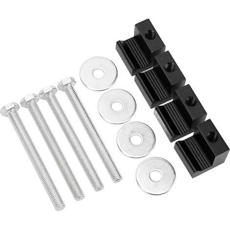 4-teiliges Befestigungsset für Werkzeugkisten von Pickups, J-Haken, Aluminium, Edelstahl, Universalteile B