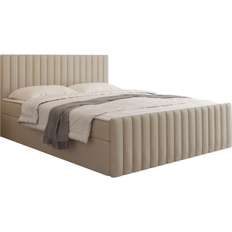 Lit boxspring Comfivo Apis II, Manila 02, Continental, Double, 160x200, Tissu, Disponible, 163x212x97cm (1/5)
