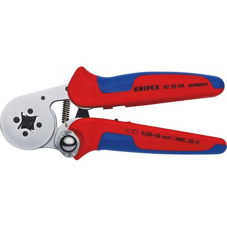 Draper 26143 KNIPEX 97 55 04 SB Self-Adjusting Crimping Pliers, 180mm