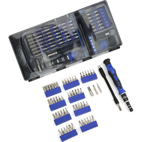 Kit de tournevis multifonctionnel 56 en 1 pour la réparation de téléphones portables, lunettes et autres appareils. (1/5)