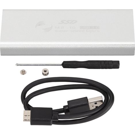 Boîtier adaptateur MSATA vers USB 3.0, SSD externe 6 Gbit/s, dissipation thermique efficace, convertisseur pour PC. (1/5)