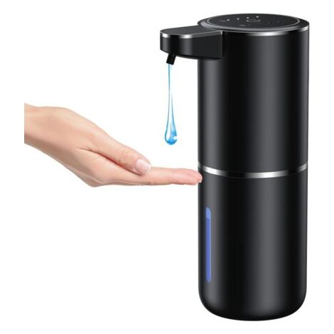 Distributeur de savon intelligent entièrement automatique P11, distributeur automatique de gel hydroalcoolique, fixation murale - Noir - Modèle gel (1/5)
