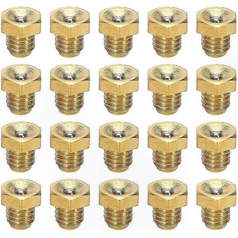 20pcs Raccord de Graissage M6x1mm pour Entretien de Machines-Outils, Embout de Graisseur Métrique (1/5)