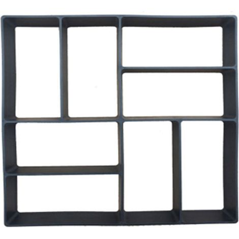 Set di stampi per pavimentazione, 40x40 cm, riutilizzabili per calcestruzzo