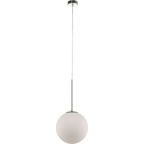 [NEUWERTIG] B-Ware Euluna Pendelleuchte Dione Hängeleuchte Deckenlampe E27 1 Flg Weiß Chrom 30858 (1/2)