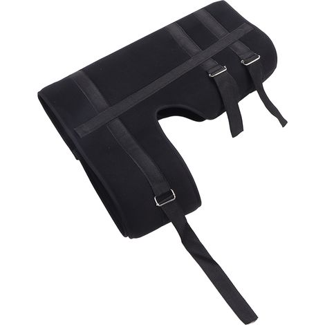 Soutien lombaire amovible mousse PUR haute densité, coque respirante, maintien ferme, ceinture hanche taille L (1/5)