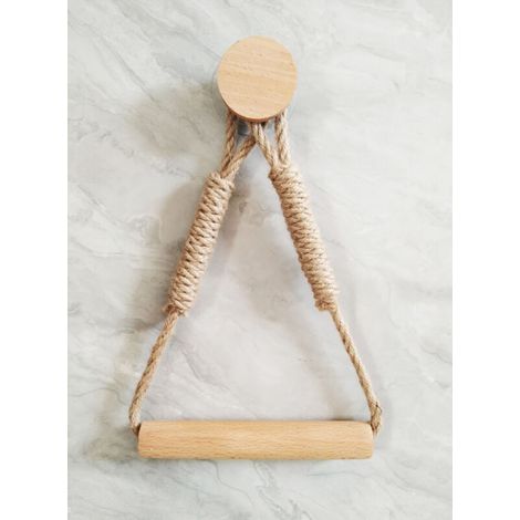 CCYKXAA (20×14×3cm) 1 pezzo porta rotolo di carta igienica autoadesivo, porta rotolo di carta igienica con corda per il bagno (1/4)