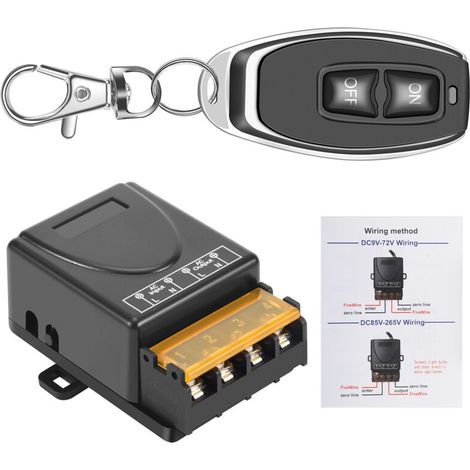 Interrupteur Pompe à Eau Télécommande Sans Fil 433 MHz 30A 220V Module Récepteur Émetteur (1/4)
