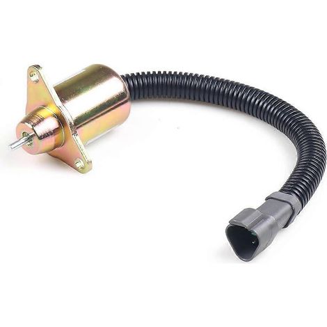 Électrovanne d'arrêt de carburant pour moteur Yanmar TK41-6383 1503ES-12S5SUC11S (1/4)