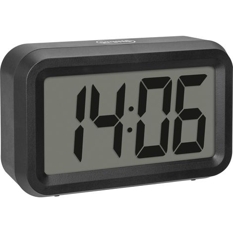 TFA Dostmann 60.2038.01 Quarz Wecker Schwarz Alarmzeiten 1 Großes Display (1/5)