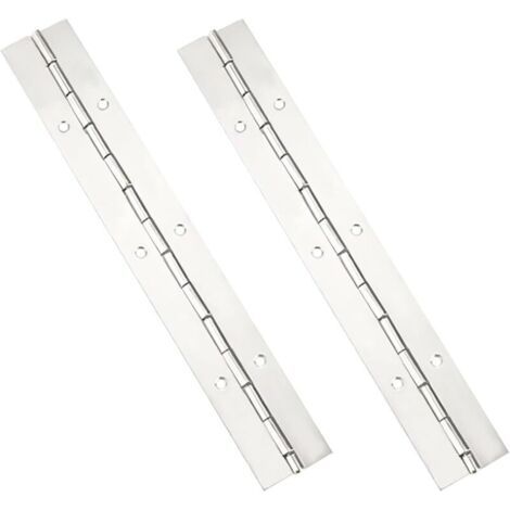 2 Pièces Charnières de Piano, Charnière de Porte en INOX, Charnière Continue, Charnières D'armoire, 400mm (16 Inch) (1/5)