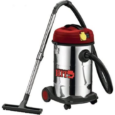 BIDONE ASPIRATUTTO INOX 1200W.-30LT. INOX C/PRESA HIT