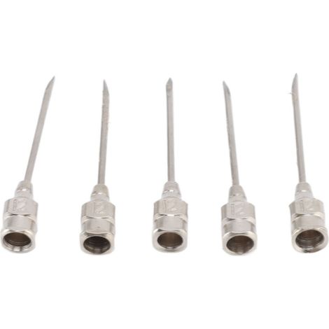 Injektionsnadeln aus Edelstahl für Geflügel, Rinder und Schweine – Zubehör 12 x 25 mm / 0,5 x 1,0 Zoll