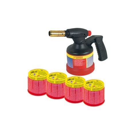ROTHENBERGER  Industrial RoFlame  Premium torcia  saldante con  accensione piezoelettrica  1.800 °C  inclusi 4x  cartuccia C200  330 ml  con sistema  ILL -  1500004104
