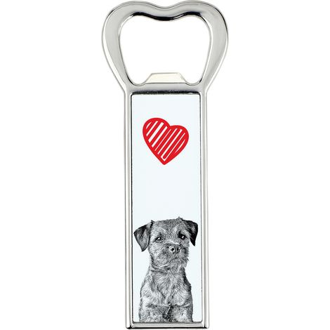 Border Terrier: un abridor de botellas con forma de perro, un abridor de nevera personalizado, un regalo único para hombre de Art-Dog. (1/5)