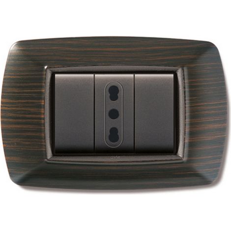 10PZ PLACCA LIFE MOD. LIVING PLASTICA WENGE' 3POSTI (1/2)