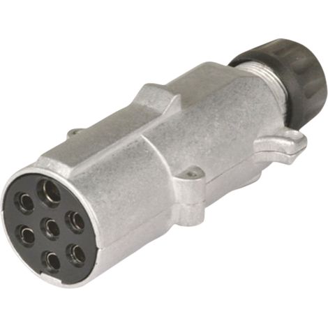 Spina in alluminio, connettore elettrico a 7 pin 24V 16A 1,5mm2 ISO 1185 (1/2)