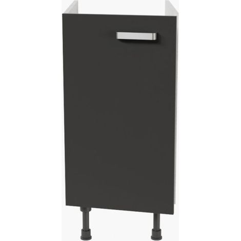 Meuble sous évier - 40 cm - Noir (1/4)