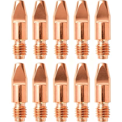 Sollbry 10PCS 36KD Accessoires de Soudage 1,0MM Pièces d'usure Pointe de Contact Buses de Soudage Torche de Soudage Embout de Contact M8x30mm Accessoires pour Poste à Souder Consommables (1/5)
