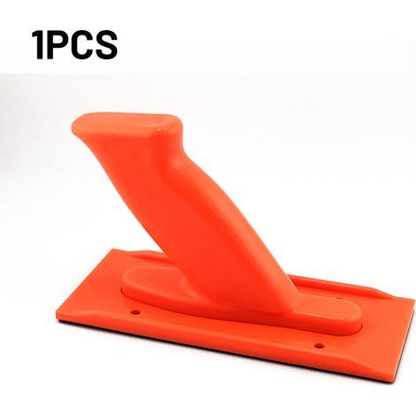 Poignée de sécurité K Orange Poignée de sécurité pour le travail du bois, disponible en trois couleurs, poussoir auxiliaire pour le travail du bois, outil de rabot, fabriqué en matériau ABS. (1/5)