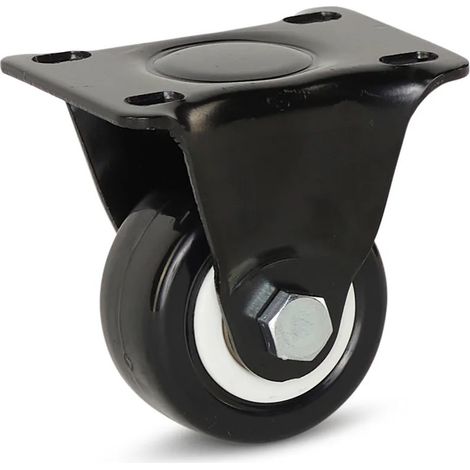 Roue fixe - MESO - PU noir - 50mm - 60kg