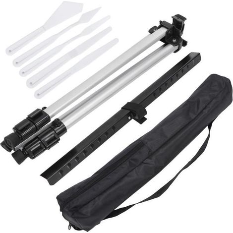 Tbest Easel Scraper Set, Aluminum Alloy + Plastic Practical Display Easel Stand for Posters for creatifs marqueur-feutre (1/3)