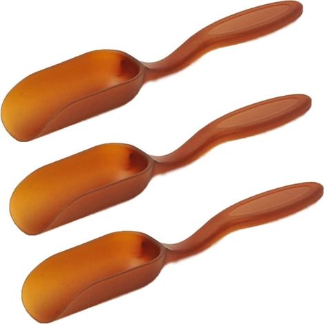 Ensemble de 3 cuillères à thé en plastique PP, épaisses et résistantes, idéales pour assaisonner les plats, avec un long manche de 15 cm (5,9 pouces). (1/4)