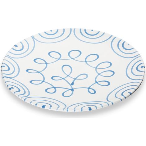 Gmundner Keramik Blaugeflammt, Speiseteller Cup (Ø 28cm) (1/2)
