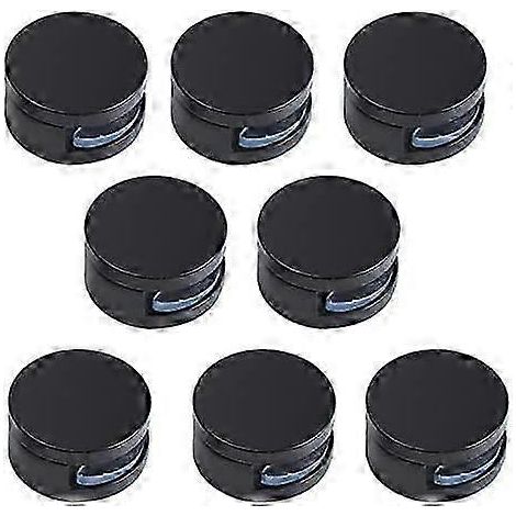 Clips de fixation pour miroir, 8 supports de miroir muraux pour miroir de 3 à 5 mm d'épaisseur (noir) (1/5)