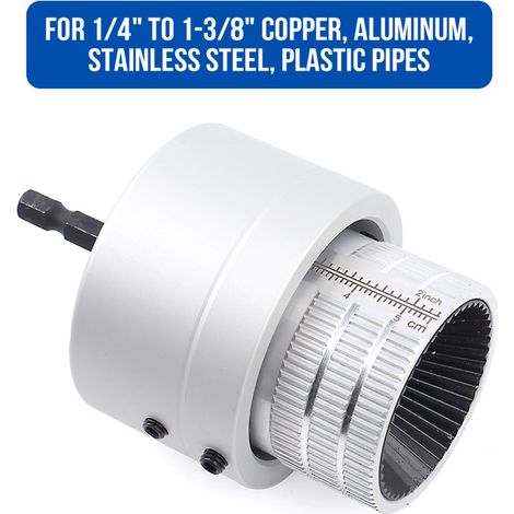 Petit outil de chanfreinage, connecteur pour perceuse électrique, alésoir pour tuyaux en acier inoxydable, outil de chanfreinage interne et externe, outil d'ébavurage, coupe-bordures, grattoir.