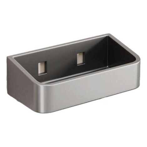 Boîte à épices murale en acier inoxydable, rangement compact pour la cuisine, étagère à épices pratique, gris foncé, 15 x 8,7 x 5 cm (1/4)