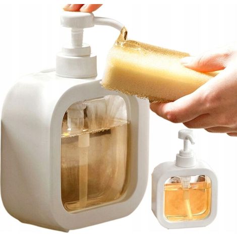 Dispenser - Una soluzione elegante per cucina e bagno - Ecologico - Multifunzionale - Design trasparente - Salvaspazio (1/5)