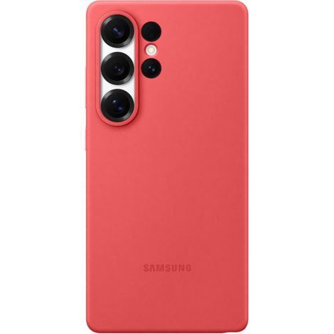 Custodia in silicone Samsung per Galaxy S25 Ultra, colore rosso
