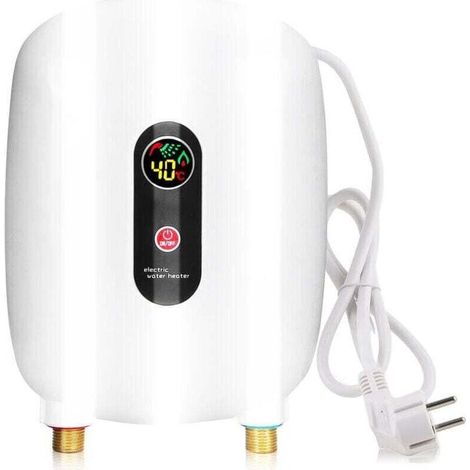 Durchlauferhitzer, 220 V, 3500 W, elektrischer Sofort-Wassererhitzer mit LCD-Anzeige zur Warmwasserbereitung für Spülbecken (1/4)