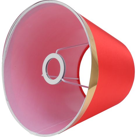 Roter Lampenschirm aus europäischem Stoff, modern, für Tisch- und Stehlampen E27, Beleuchtungsanschluss PX134, elegant und dekorativ. (1/5)