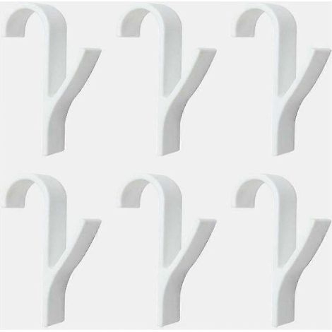Lot de 6 crochets pour radiateur, crochets pour radiateur de salle de bain et de cuisine, N (1/5)