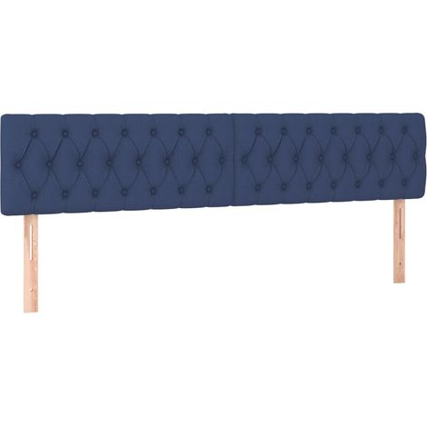 Maison Exclusive - Testiera Blu 200x7x78/88 cm in Tessuto