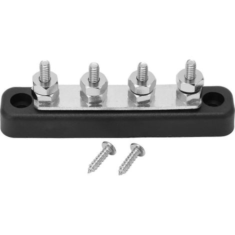 Stromverteilerblock, Sammelschiene, flammhemmend, korrosionsbeständig, Anschlusssammelschiene 3/16 Zoll, 150 A, D