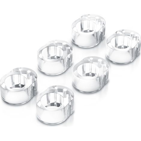 BEARWARE Türklinkenpuffer 6er Set - Türgriffpuffer, Türstopper, Stoßfänger 25 x 32 mm (1/5)