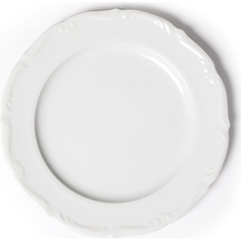Assiette Plate Porcelaine Blanc 27 x 27 x 4 cm