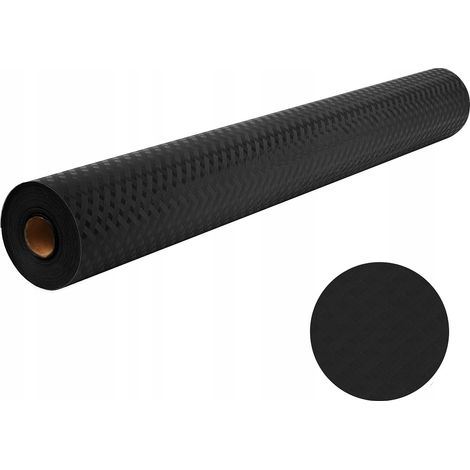 TAPPETINO PROTETTIVO PER CASSETTI E ARMADI 50x1,5 M NERO TRECCIA (1/5)