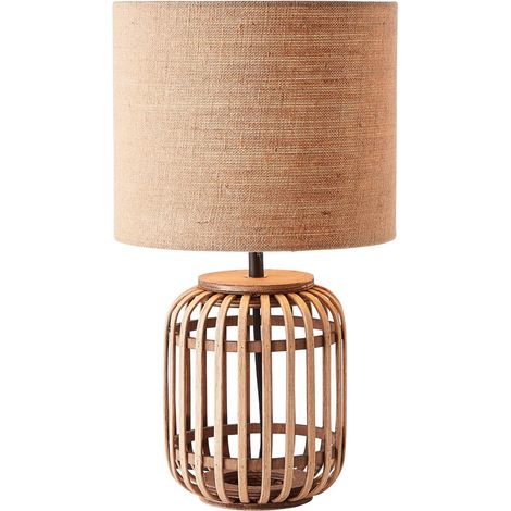 BRILLIANT Woodrow Tischleuchte 42cm natur 1x A60, E27, 52W, geeignet für Normallampen (nicht enthalten) (1/5)