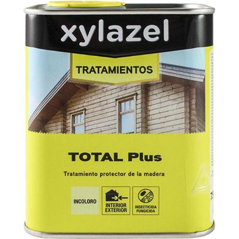 XYLAZEL fondo tratamiento total plus incoloro 0.750l. , Protector de madera 750 ml Xylazel Tratamiento protector de la madera recomendad para aplicar en maderas blandas Pro