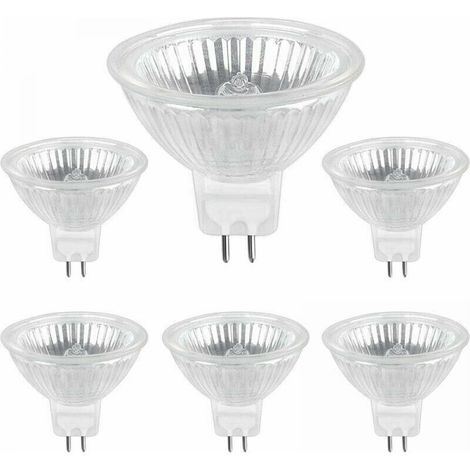 Ampoule Halogene GU5.3 35W 12V, Ampoule Spot Halogène MR16, pack de 6 (1/5)