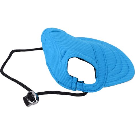 Casquette de baseball pour chien, protection solaire, confortable et ajustable, avec trous pour les oreilles, pour petits chiens, bleue, taille M (1/5)