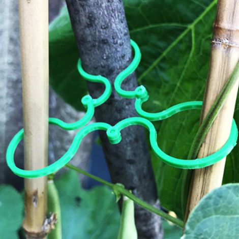 200 Pcs Large Clips De Jardin Support Pour Plantes Clips Twisty Plante Anneaux Pour Les Plantes Grimpantes