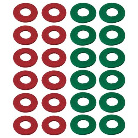 Lot de 24 rondelles anti-corrosion pour bornes de batterie, 12 rouges et 12 vertes pour bornes de batterie, protecteur de borne de batterie (vert/rouge) (1/5)